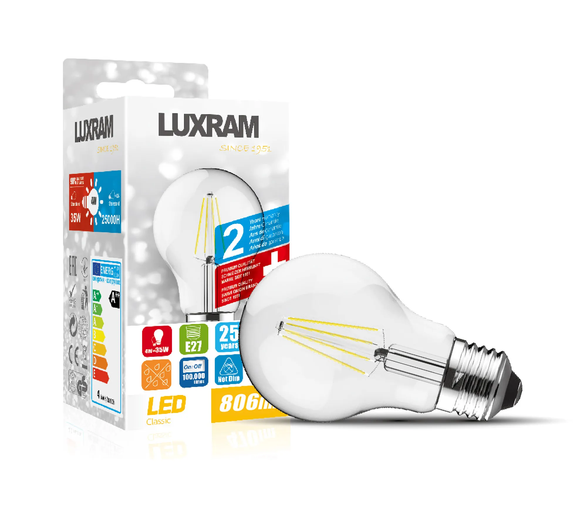 Value Classic LED Lamps Luxram GLS